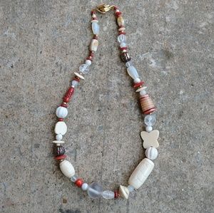 🌵Natural Stone & Ivory Necklace🌵